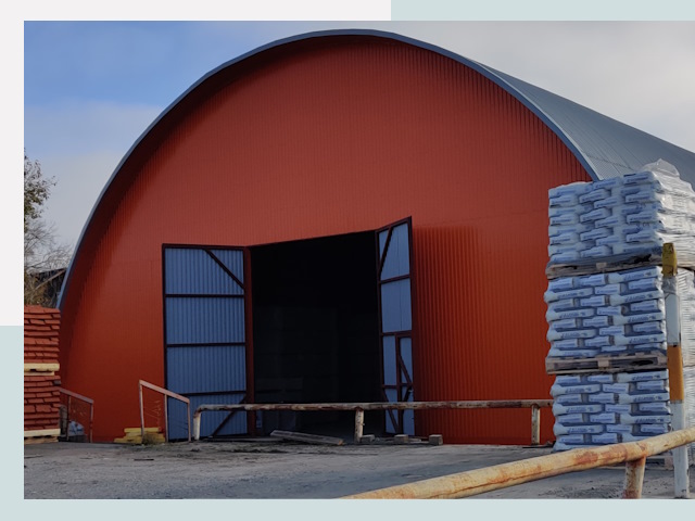 Полукруглые ангары по цене от 617 руб. в Ивантеевка