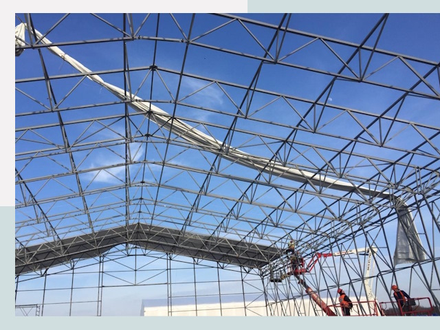 Шатровые ангары от 617 руб. в Ивантеевке и Московской области