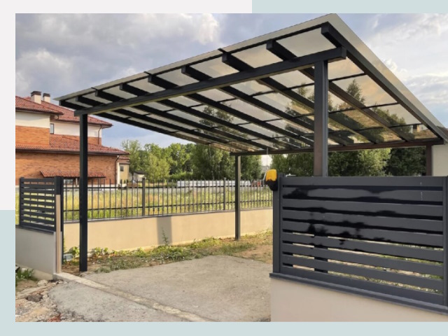 Металлические навесы в Ивантеевка от 617 руб. за м²