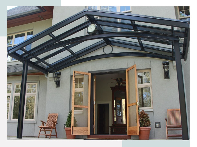 Козырьки металлические в Ивантеевке