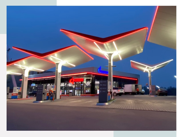 Навесы для АЗС в Ивантеевке